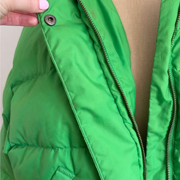 Velvet by Graham & Spencer Puffer Jacket Green Hooded Zip S - Picture 7 of 11